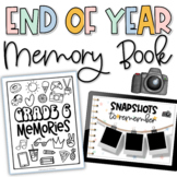 End of Year Memory Book | Printable and Digital