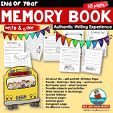 End of Year Memory Book | Printables | Authentic Writing E