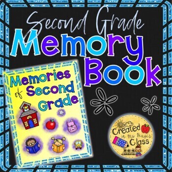 Preview of End of Year Memory Book Second Grade