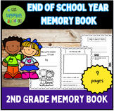 End of Year Memory Book Second Grade End of Year Project