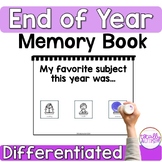 End of Year Memory Book - Special Ed - Differentiated - Wr