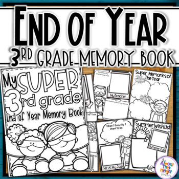 Preview of End of Year Memory Book Super Learners - 3rd Grade writing and craft activity