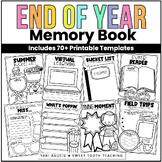 End of Year Memory Book for Elementary Grades