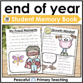 End of Year Memory Book for Kindergarten 1st Grade 2nd Gra