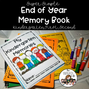 End of Year Memory Book Kindergarten