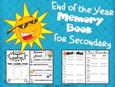 End of Year Memory Book for Secondary
