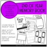 End of Year Memory Book for Students