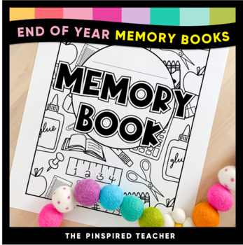 End of Year Memory Book for the Last Day of School Rock Star Theme (4th Grade)