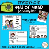 End of Year Memory Book  (snapshots of our year)