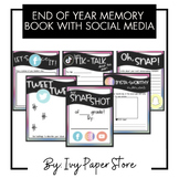 End of Year Memory Book with Social Media (Tiktok, Instagr