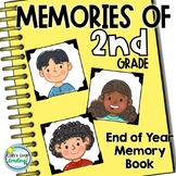 2nd Grade Memory Books for the End of the Year NO PREP  JU