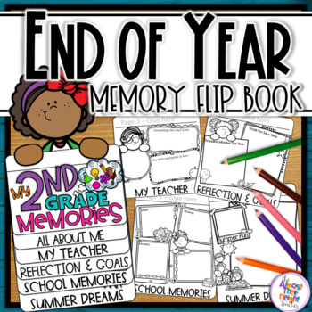 Preview of End of Year Memory Flip Book - 2nd Grade writing and craft activity