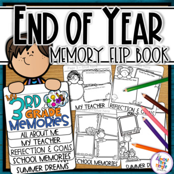 Preview of End of Year Memory Flip Book - 3rd Grade writing and craft activity