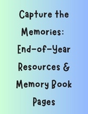 End of Year Memory Pages