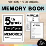 End of Year Memory Reflection Book Last Week Writing Activities