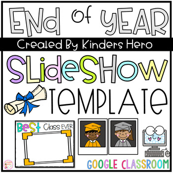 Preview of End of Year Memory and Graduation Slideshow Template for Google Slides