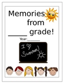 End of Year MemoryBook- for kids!