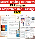 End of Year Mixed Reading Comprehensions Bumper Resource P