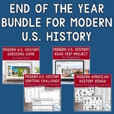 End of Year American History Project and Activities Bundle