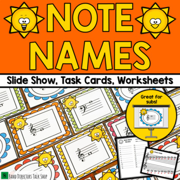 Preview of Music Theory Activities: Note Name Game