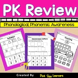 End of Year PK Phonological Awareness and  Math Review