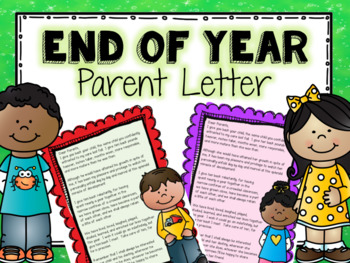 Preview of End of Year - Parent Letter