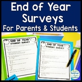 End of Year Survey for Parent and Student: Student Survey 