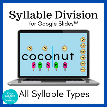 Preview of End of Year Phonics Summer Syllable Division Review for Google Slides™
