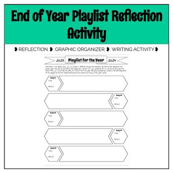 Preview of End of Year Playlist Reflection Activity