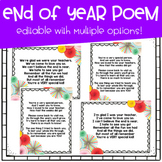 End of Year Poem | Gift for Students | Distance Learning |