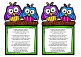 End of Year Poem Owl Theme