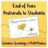 End of Year Postcards to Students for Distance Learning