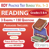 Test Prep - EOY Practice Test BUNDLE: Reading Grades 5 & 6