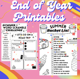 End of Year Printables
