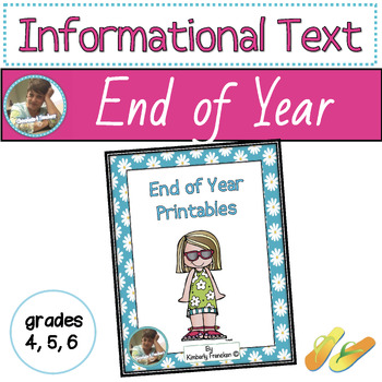 Preview of End of Year Printables: Quick Review of Informational Text