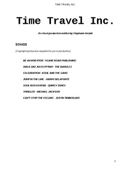 Preview of End of Year Production script - Time Travel Inc.