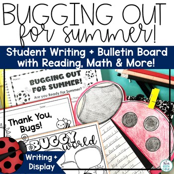 Preview of End of Year Bulletin Board Summer Writing Craft Last Week Packet 3rd 4th Grade