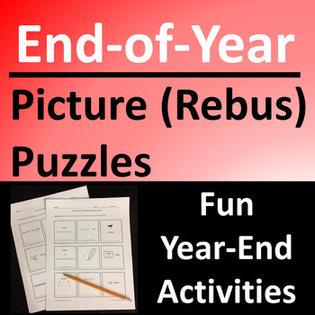 Preview of End of Year Puzzles Fun Activities