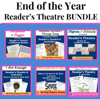 Preview of End of Year Reader's Theatre Bundle (6): Fluency Practice with great Literature!