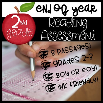 Preview of End of Year Reading ELA Assessment for 2nd-3rd grade