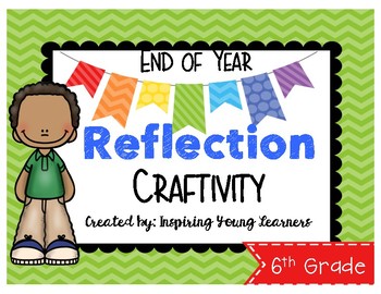 Preview of End of Year Reflection 3D Cube Craftivity- Sixth Grade