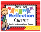 End of Year Reflection 3D Cube Craftivity- Third Grade