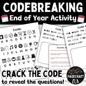 Preview of End of Year Reflection Activity | Cryptogram Codebreaker Tasks