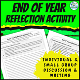 End of Year Reflection Activity for Middle School English 