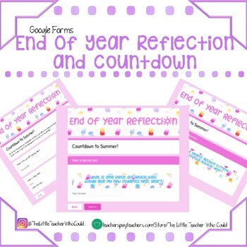 Preview of End of Year Reflection/Countdown- Distance Learning