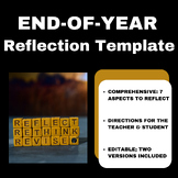 End-of-Year Reflection Template - Editable
