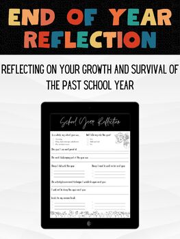 Preview of End of Year Reflection of Growth & Survival