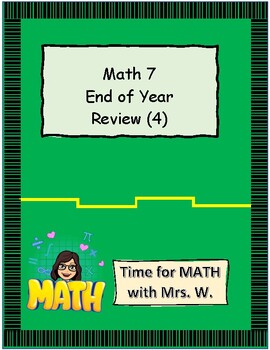 Preview of End of Year Review (4) ~ Math 7