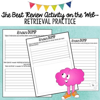 End of Year Review ANYTHING -Brain Dump- Retrieval Practice | TPT