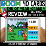 End of Year Review Boom Cards Grade 4 - Digital